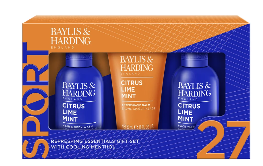 Baylis & Harding Sport Citrus, Lime & Mint – pánska darčeková kozmetická sada 3 ks