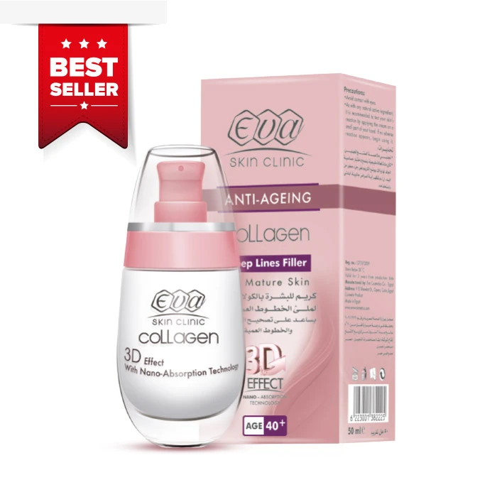 EVA Skin Clinic Collagen Deep Lines Filler 50 ml – Pleťový krém proti vráskam s kolagénom 40+