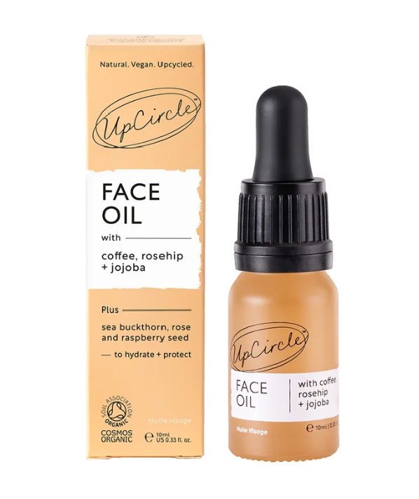 UpCircle Face Oil – organický pleťový olej s kávou, šípkom a jojobou 10 ml