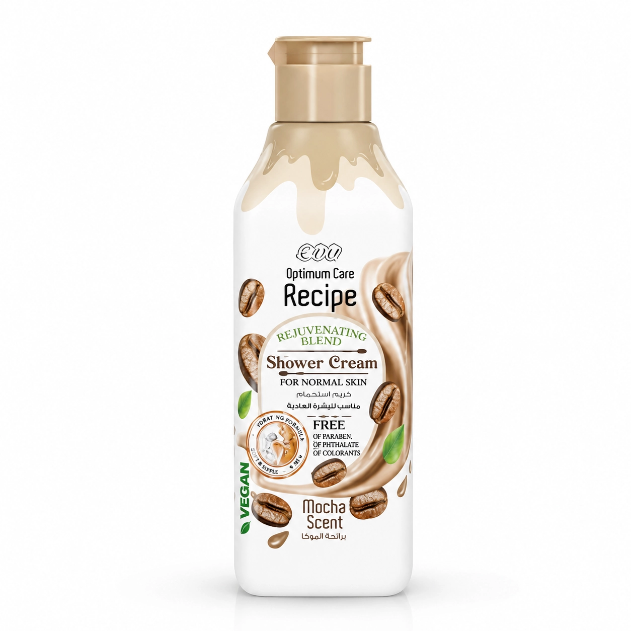 EVA Optimum Care Shower Cream Mocha - sprchový krém s vôňou moka kávy 370 ml
