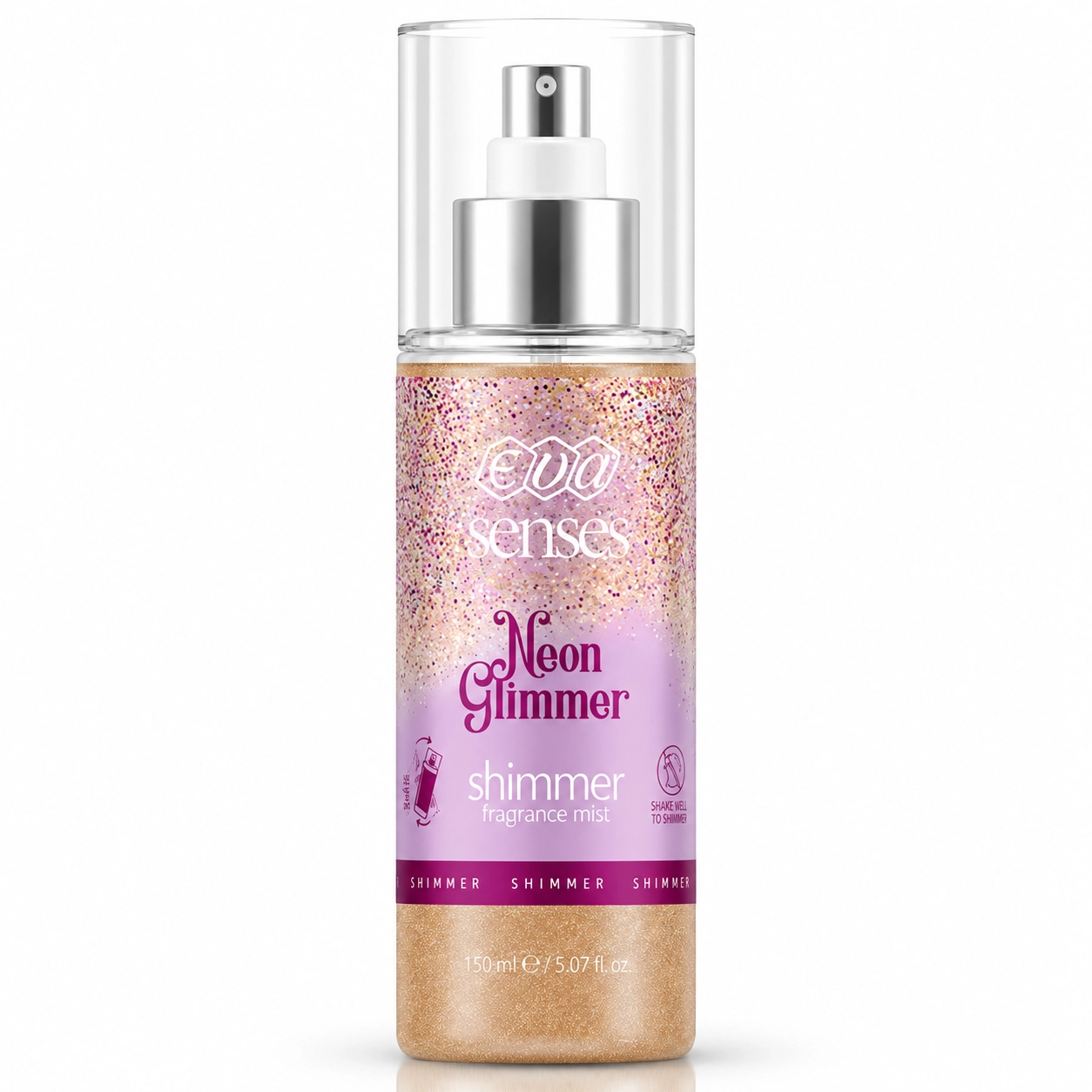EVA Senses Neon Glimmer Shimmer Trblietavý telový sprej 150 ml