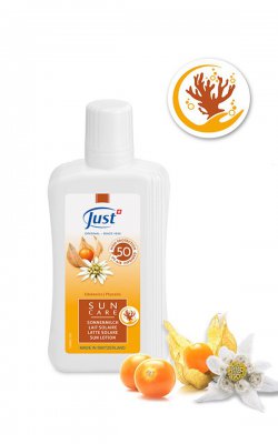 JUST Sun Care Opaľovacie mlieko SPF 50 100 ml – vysoká ochrana pre citlivú pokožku