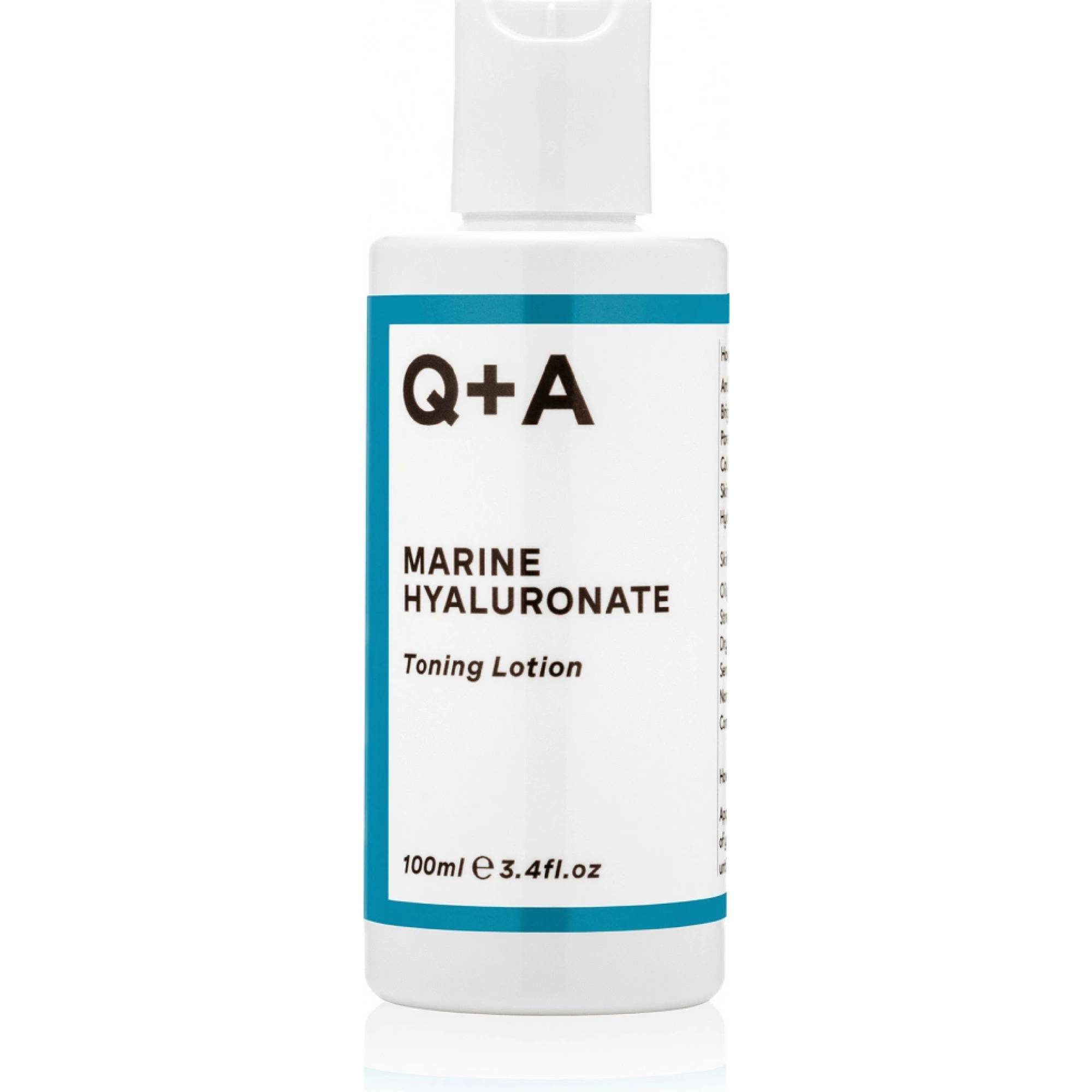 Q+A Marine Hyaluronate Toning Lotion – hydratačná tonizačná voda s kyselinou hyalurónovou 100 ml