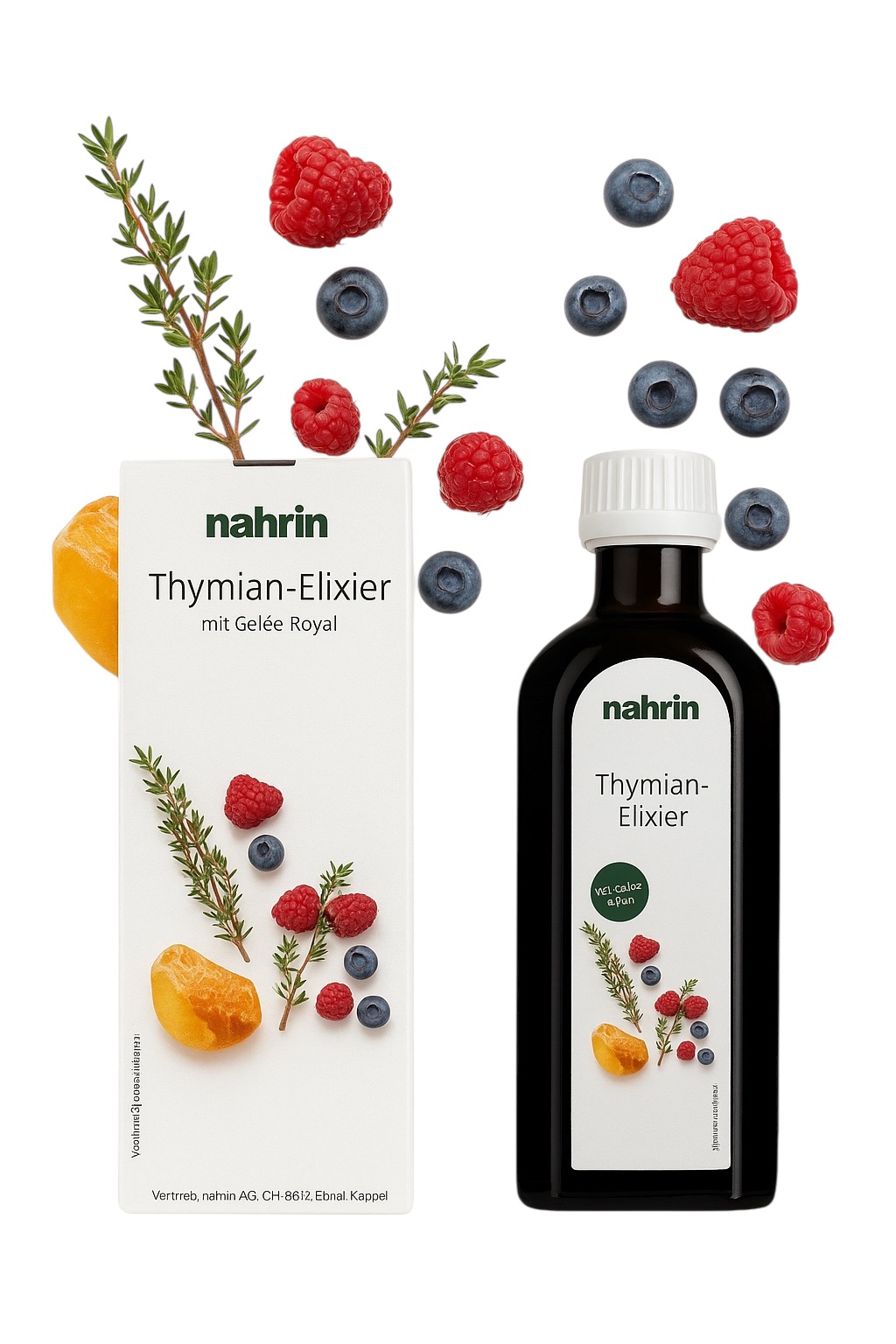 Nahrin Tymianový elixír s materskou kašičkou 250 ml
