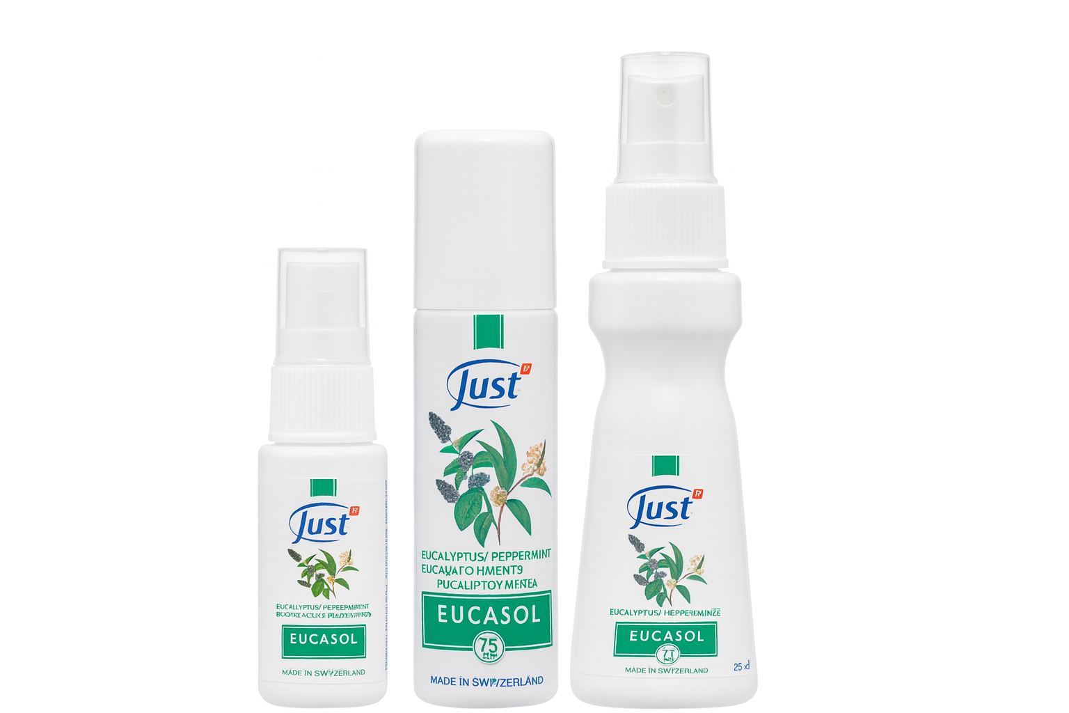 8A51D732-D11A-40BA-AB10-915130A08ABB JUST Eucasol 50 ml je přírodní eukalyptový sprej s esenciálními oleji, který osvěžuje vzduch, podporuje volné dýchání a přináší úlevu při nachlazení. Švýcarská kvalita, 100% přírodní složení.