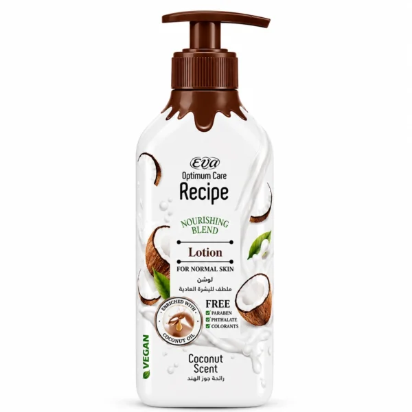 Eva Recipe Tělové mléko pro normální pokožku s vůní kokosu